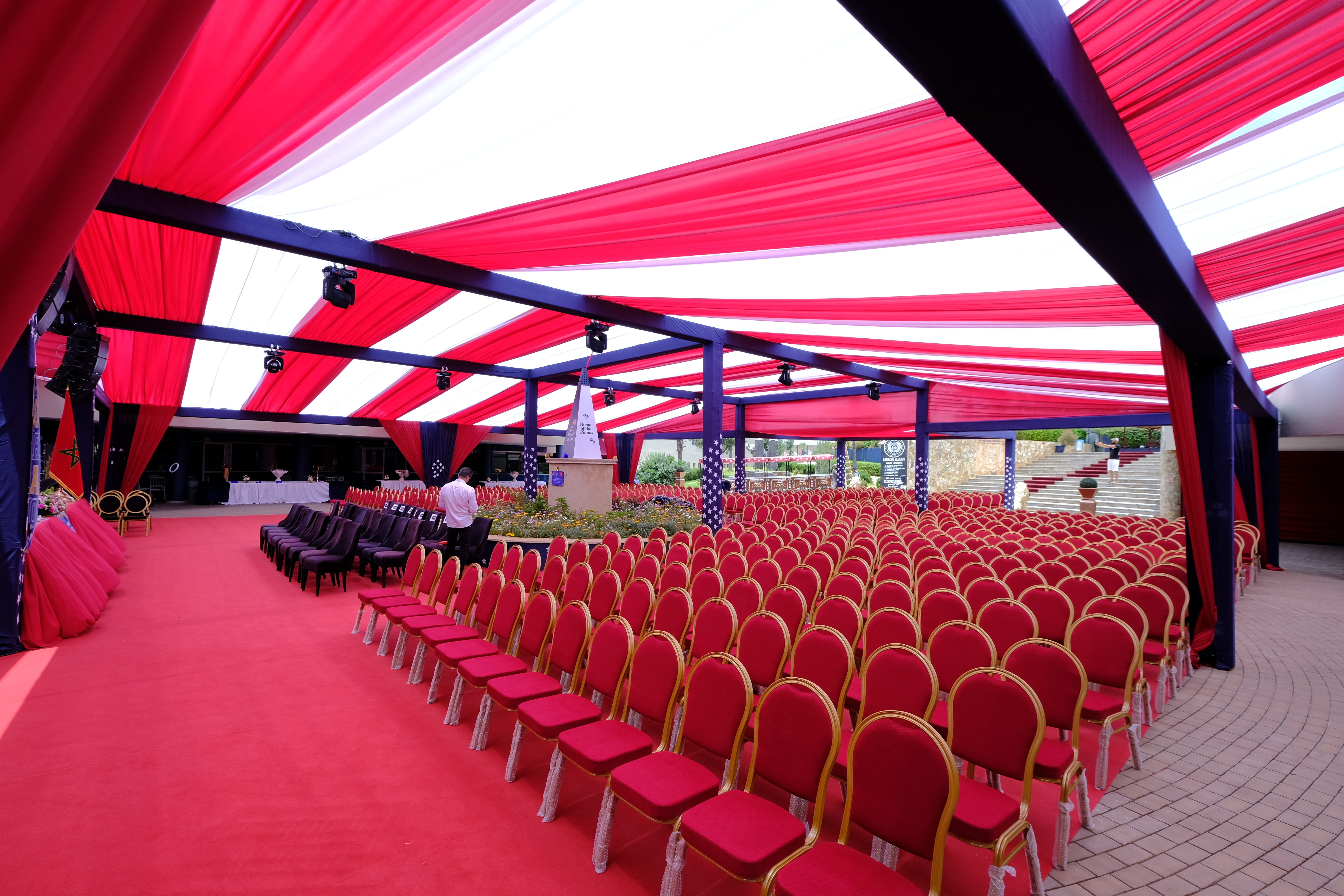location scène Maroc structure événementielle Casablanca location podium mariage Rabat structure métallique événement